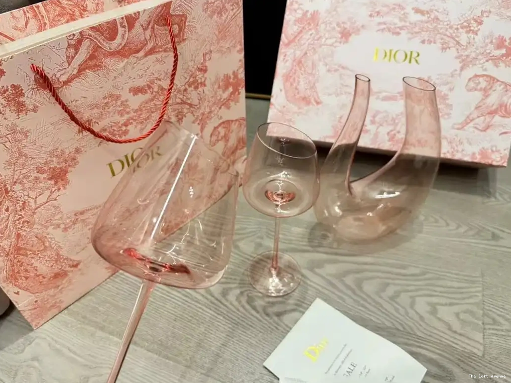 CHRISTIAN DECANTER WINE AND SET GLASSES 0522